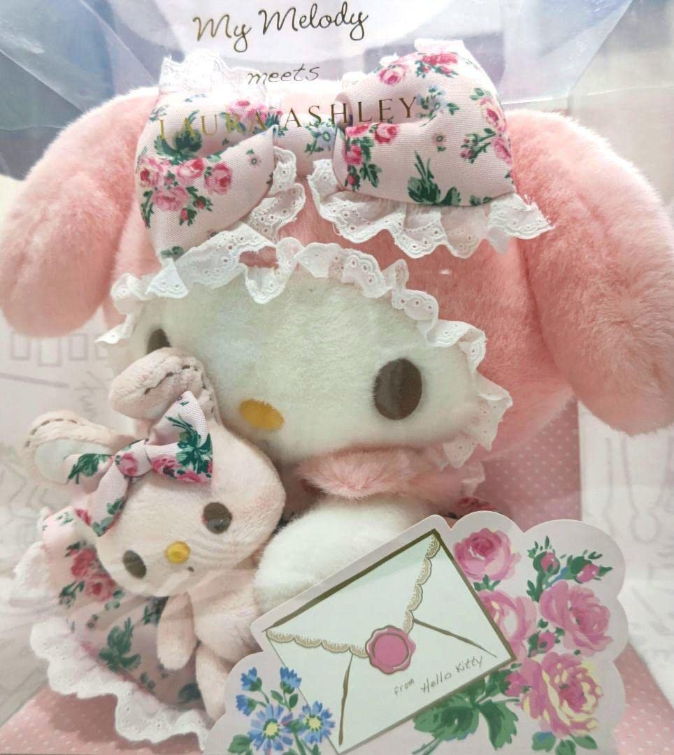 ローラアシュレイ　マイメロディ　ぬいぐるみ マイメロディ♡ローラアシュレイ♡限定コラボぬいぐるみ♡ピピ付